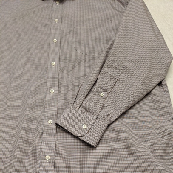 Jos.A.Bank 1905 Men's Tailored Fit Non-Iron Dress Shirt. Size 17.5-34. Plaid - Picture 5 of 10